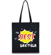 Эко-сумка The best brother Черный фото