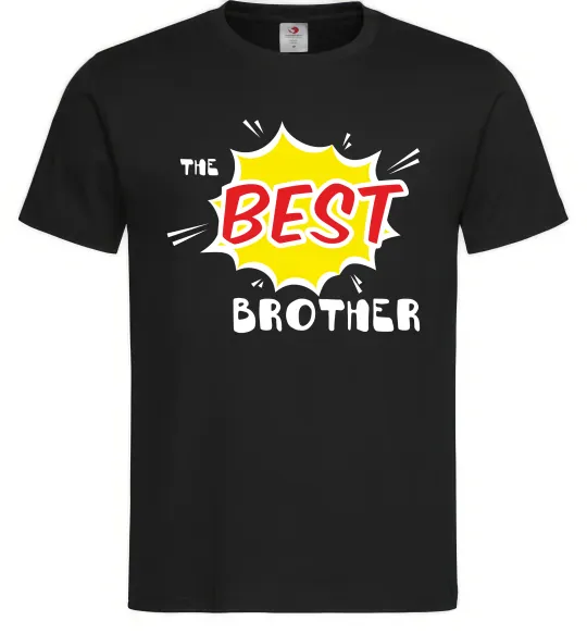 Мужская футболка The best brother Черный фото