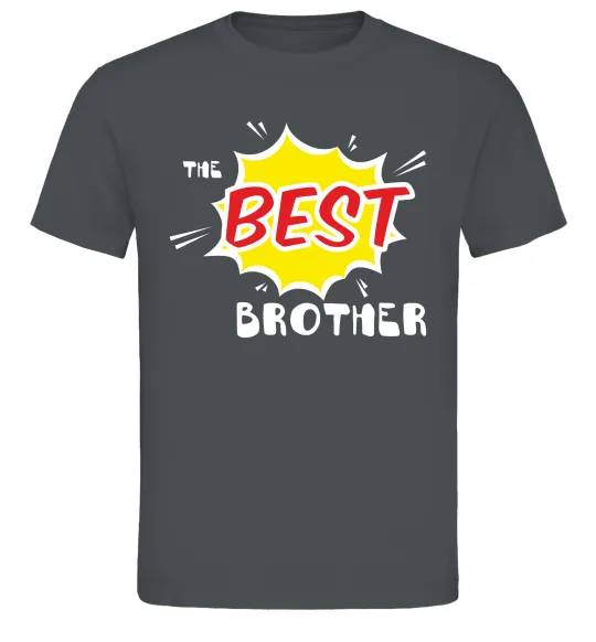 Мужская футболка The best brother Графит фото