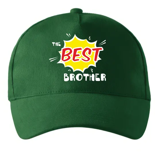 Кепка The best brother Темно-зеленый фото