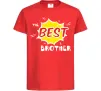 Детская футболка The best brother Красный фото