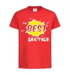 Дитяча футболка The best brother Червоний фото