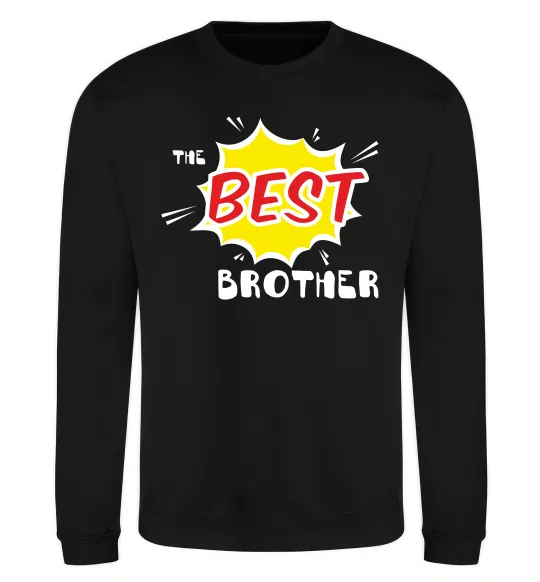 Свитшот The best brother Черный фото