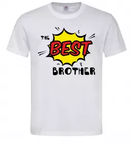 Мужская футболка The best brother Белый фото