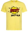 Мужская футболка The best brother Лимонный фото