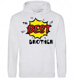 Мужская толстовка (худи) Best brother ever Черный фото
