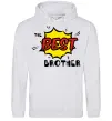 Чоловіча толстовка (худі) The best brother Сірий меланж Чоловіча толстовка (худі) The best brother Сірий меланж фото