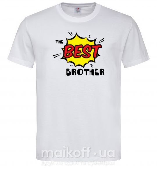 Мужская футболка The best brother Белый фото
