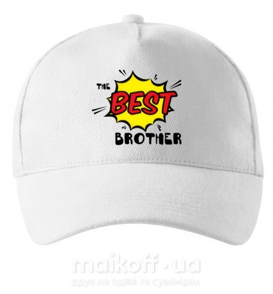 Кепка The best brother Белый фото