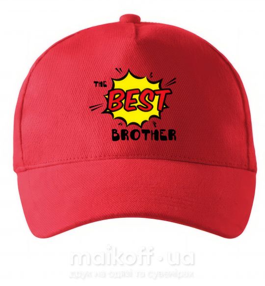 Кепка The best brother Красный фото