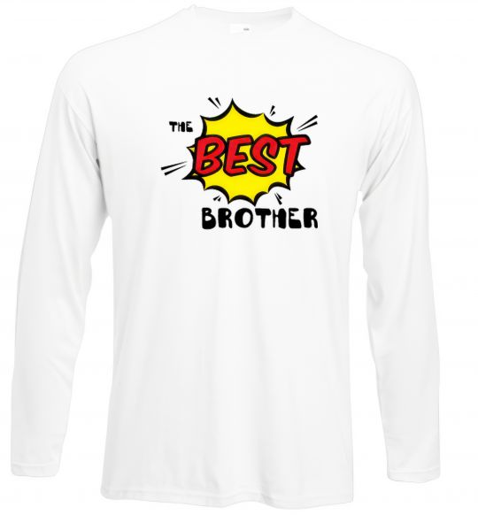 Лонгслів The best brother Білий фото