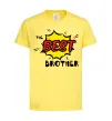 Дитяча футболка The best brother Лимонний фото