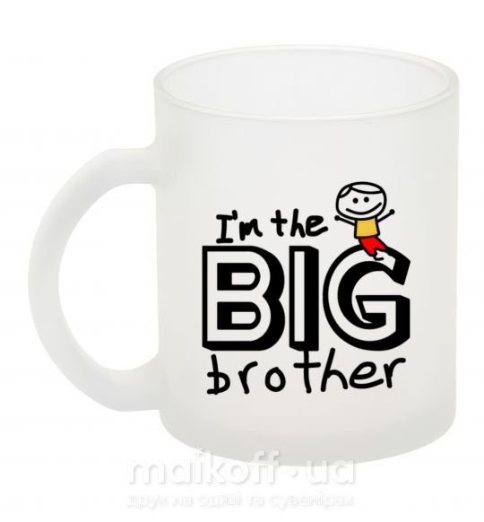 Чашка скляна I'm the big brother Фроузен фото