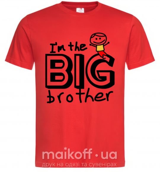 Чоловіча футболка I'm the big brother Червоний фото