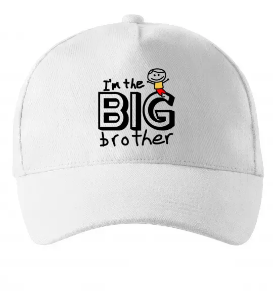 Кепка I'm the big brother Белый фото