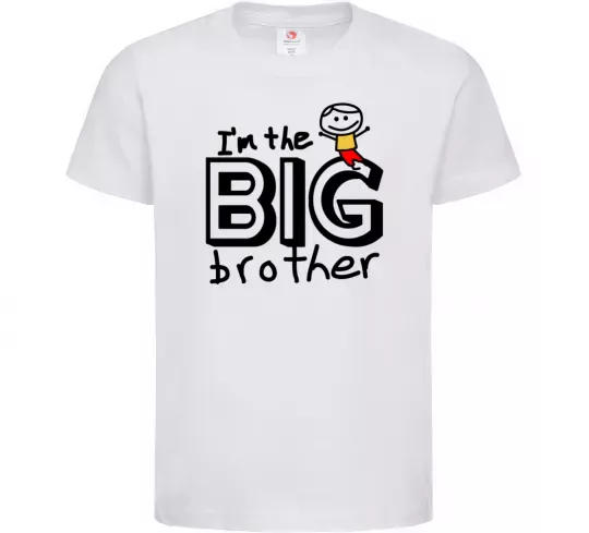 Дитяча футболка I'm the big brother Білий фото