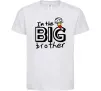 Дитяча футболка I'm the big brother Білий фото