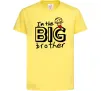 Дитяча футболка I'm the big brother Лимонний фото