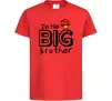 Дитяча футболка I'm the big brother Червоний фото