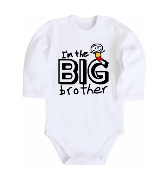 Детский боди I'm the big brother Белый фото
