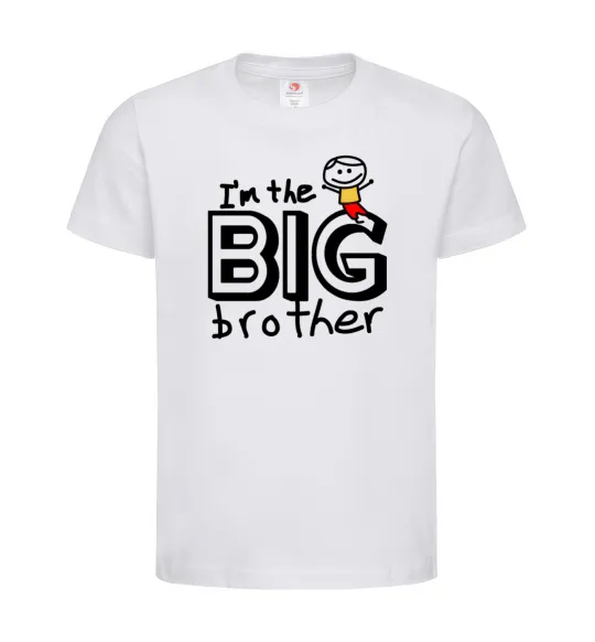 Дитяча футболка I'm the big brother Білий фото