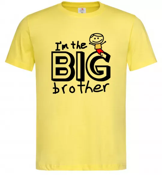 Мужская футболка I'm the big brother Лимонный фото
