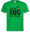 Мужская футболка I'm the big brother Зеленый фото