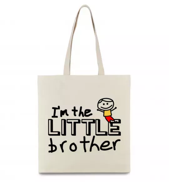 Эко-сумка I'm the little brother Бежевый фото