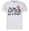 Мужская футболка I'm the little brother Белый фото