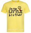 Мужская футболка I'm the little brother Лимонный фото