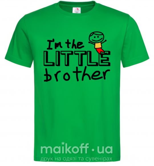 Чоловіча футболка I'm the little brother Зелений фото