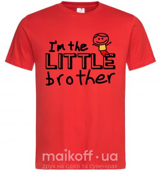 Мужская футболка I'm the little brother Красный фото