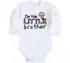 Детский боди I'm the little brother Белый фото