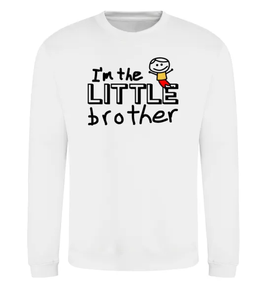 Свитшот I'm the little brother Белый фото