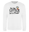 Свитшот I'm the little brother Белый фото