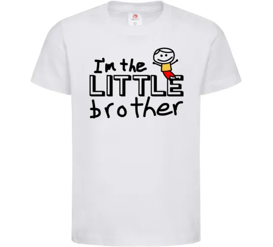 Детская футболка I'm the little brother Белый фото