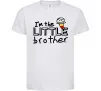Детская футболка I'm the little brother Белый фото
