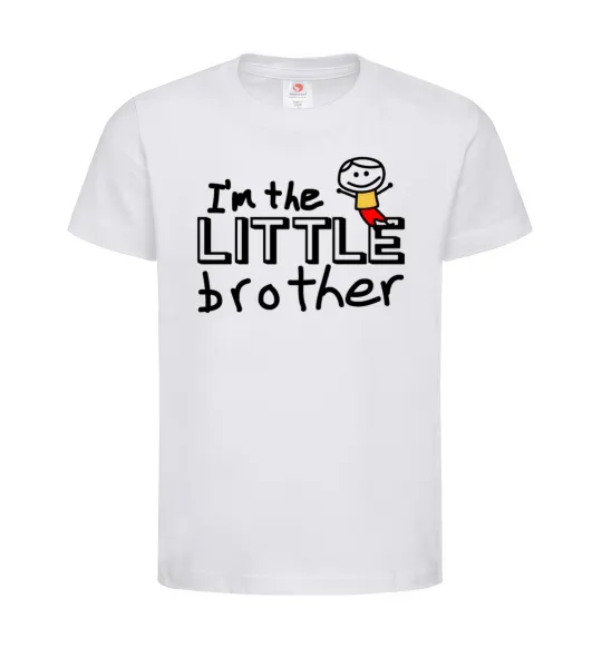 Детская футболка I'm the little brother Белый фото