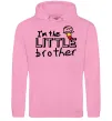 Чоловіча толстовка (худі) I'm the little brother Рожевий фото