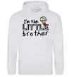 Мужская толстовка (худи) I'm the little brother Серый меланж фото