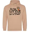 Мужская толстовка (худи) I'm the little brother Песочный фото
