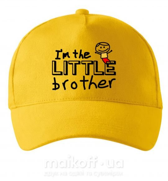 Кепка I'm the little brother Солнечно желтый фото