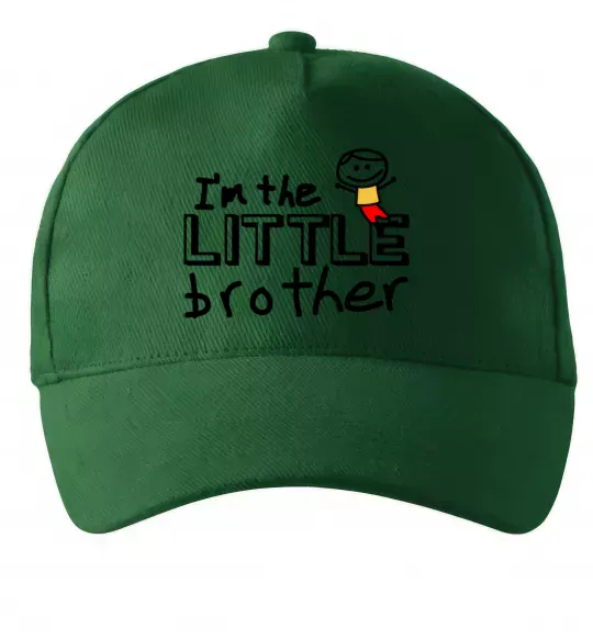 Кепка I'm the little brother Темно-зеленый фото