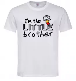 Чоловіча футболка I'm the little brother Білий фото