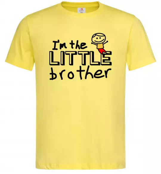 Чоловіча футболка I'm the little brother Лимонний фото