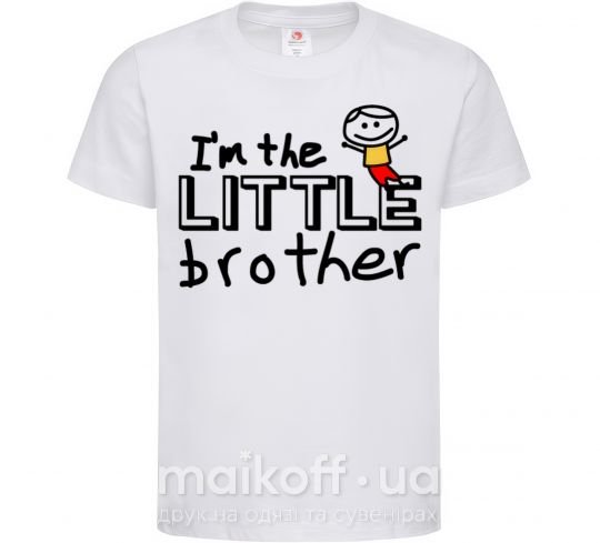 Детская футболка I'm the little brother Белый фото
