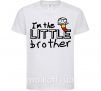 Детская футболка I'm the little brother Белый фото