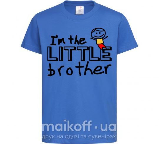 Дитяча футболка I'm the little brother Яскраво-синій фото