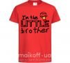Дитяча футболка I'm the little brother Червоний фото