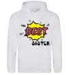 Жіноча толстовка (худі) The best sister Сірий меланж Жіноча толстовка (худі) The best sister Сірий меланж фото